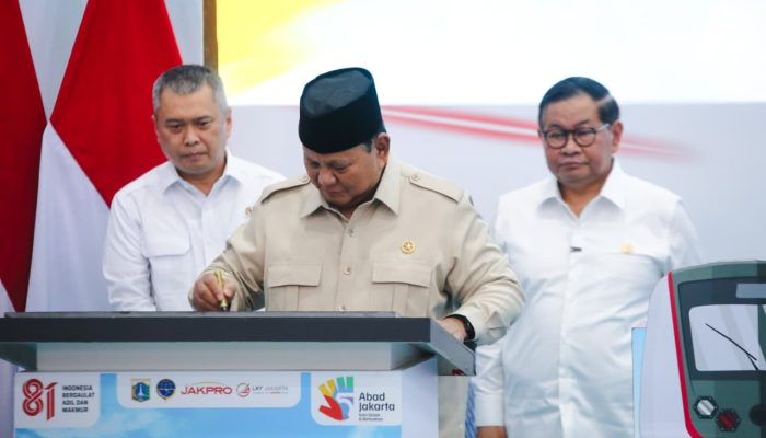 Presiden Prabowo Bersama Gubernur Pramono Resmikan LRT Kelapa Gading–Manggarai