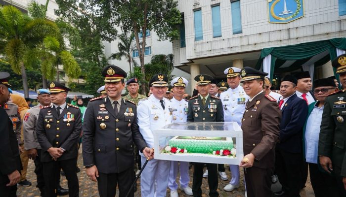 Semangat Kebersamaan dan Sinergi Mewarnai Perayaan HUT ke 81 TNI di Kantor Walikota Jakarta Utara 