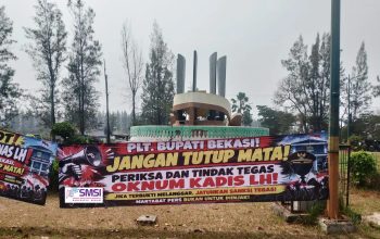 SMSI Kabupaten Bekasi Gelar Aksi Solidaritas Desak Plt Bupati Bekasi Copot Kepala DLH Penghina Wartawan