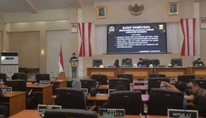 DPRD Kabupaten Sukabumi Kembali Laksanakan Rapat Paripurna, Bahas Perubahan Struktur Perangkat Daerah